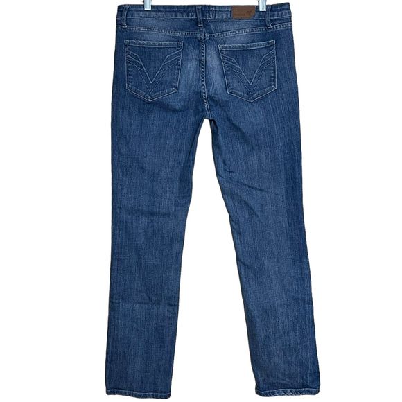 Vigoss Women's High Rise Straight Leg Stretch Jeans Denim Medium Wash Size 13 - Picture 4 of 8